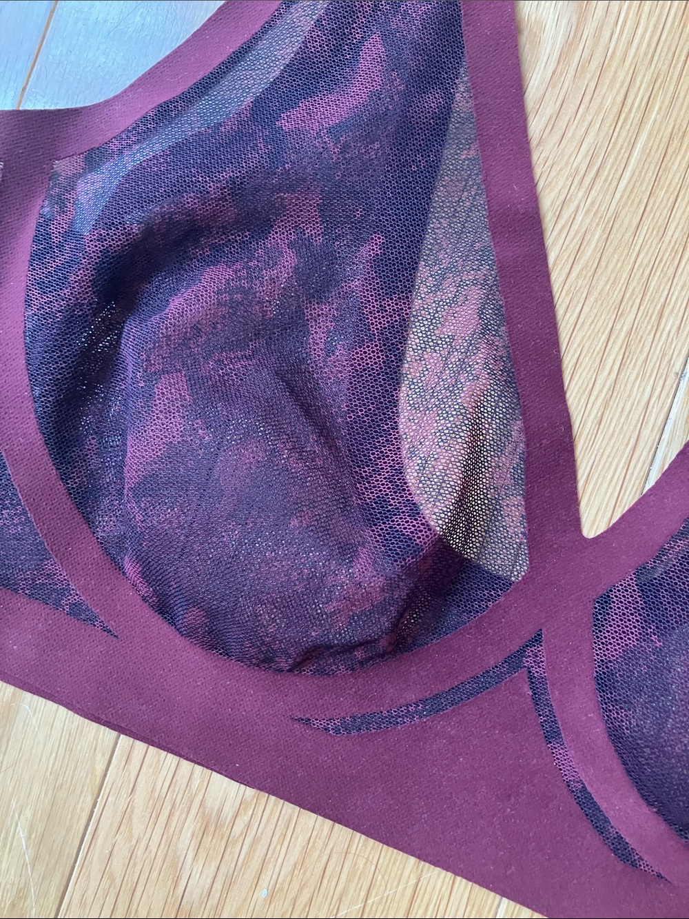 NWT EBY Sheer Bralette in Wine size Large - Picture 3 of 13